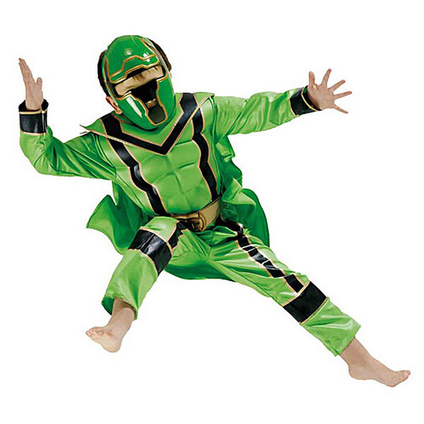 Karnevalové kostýmy - Kostým Power Ranger Green Boxset - licenční kostým D