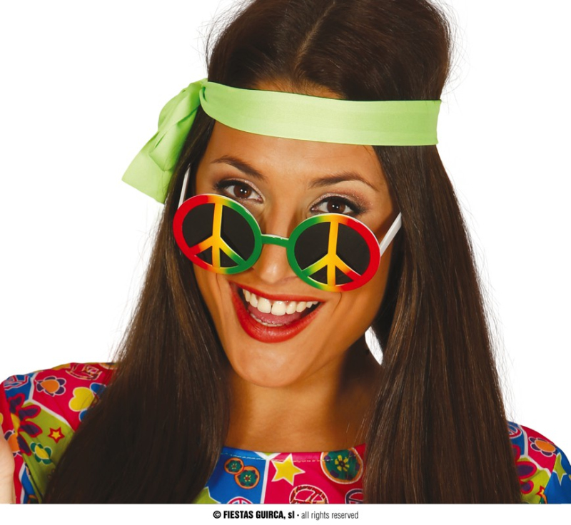 Doplňky na karneval - Fiestas Guirca Brýle Hippie
