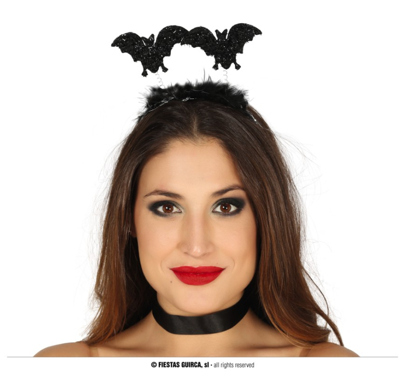 Čelenky a ozdoby hlavy - Fiestas Guirca Čelenka s netopýry