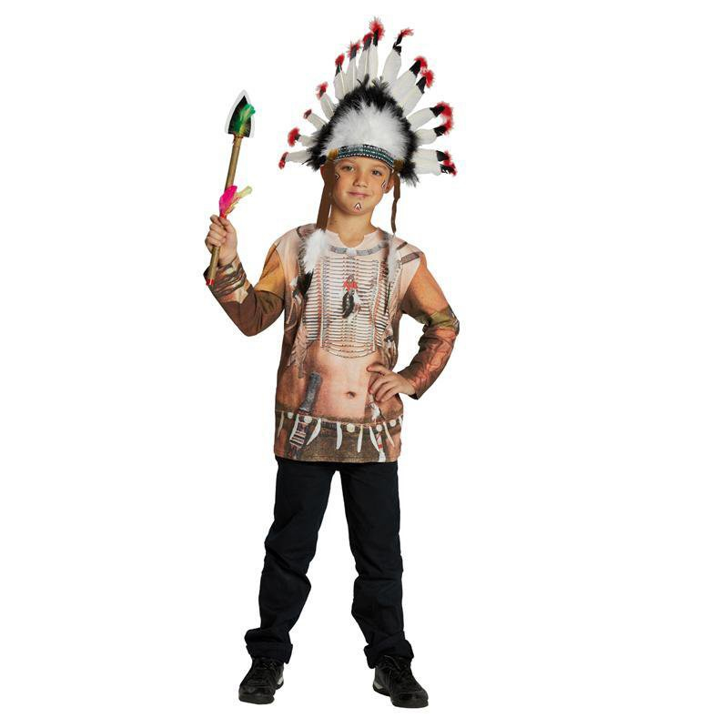 Karnevalové kostýmy - Rubies Deutschland Tričko s potiskem indián