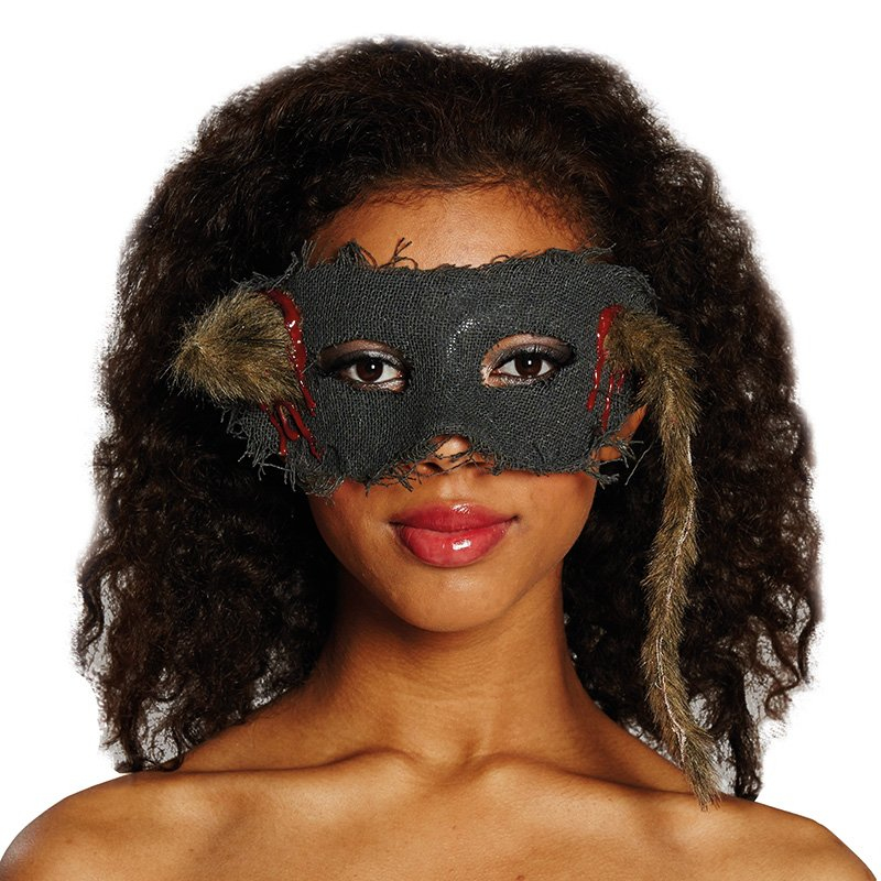 Karnevalové masky, latexové masky - Horrorová maska s potkanem