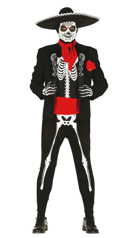 Karnevalové kostýmy - Fiestas Guirca Kostým Mexicain Squelette