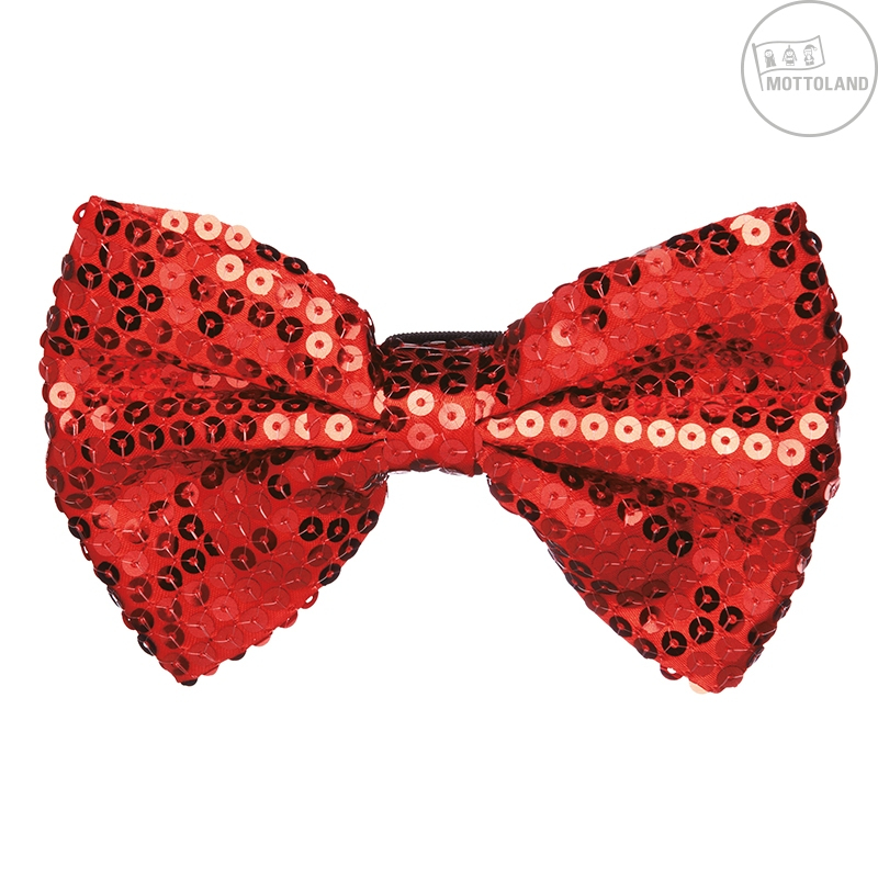 Doplňky na karneval - Mottoland Flitrový motýlek červený 15 cm