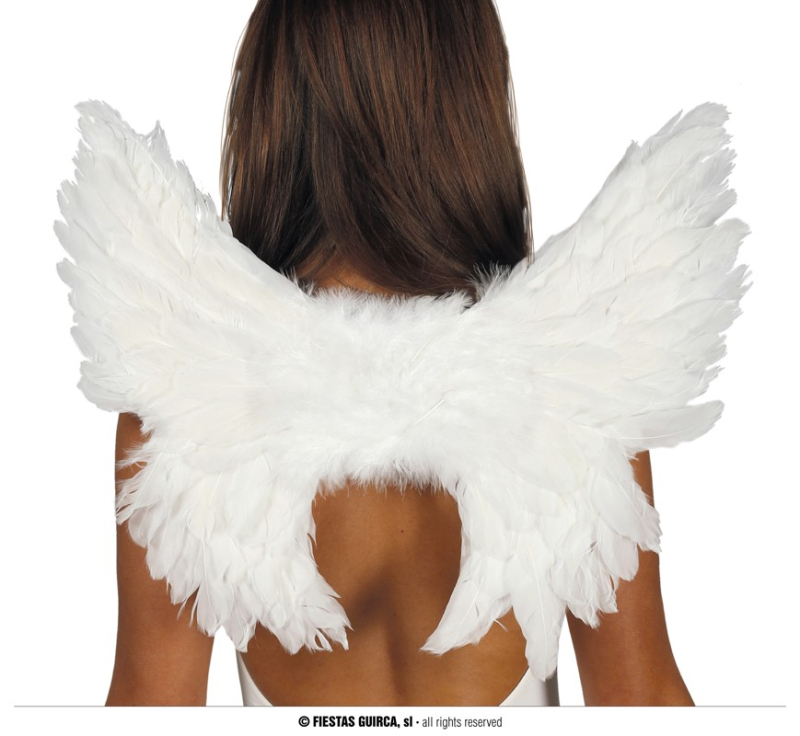 Doplňky na karneval - Fiestas Guirca Bílá andělská křídla Guirca