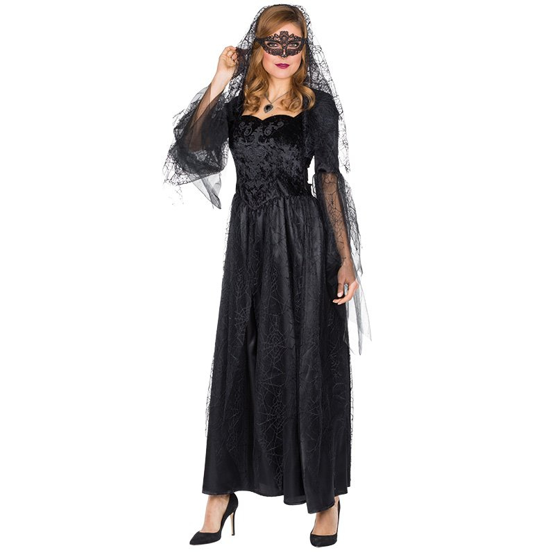 Karnevalové kostýmy - Rubies Deutschland Černá nevěsta - dámský kostým na halloween