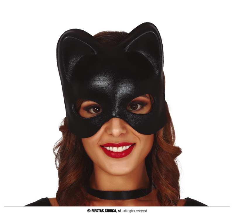 Karnevalové masky, latexové masky - Fiestas Guirca Maska dámská  - kočka