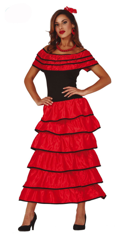 Karnevalové kostýmy - Fiestas Guirca Flamenca - dámský kostým