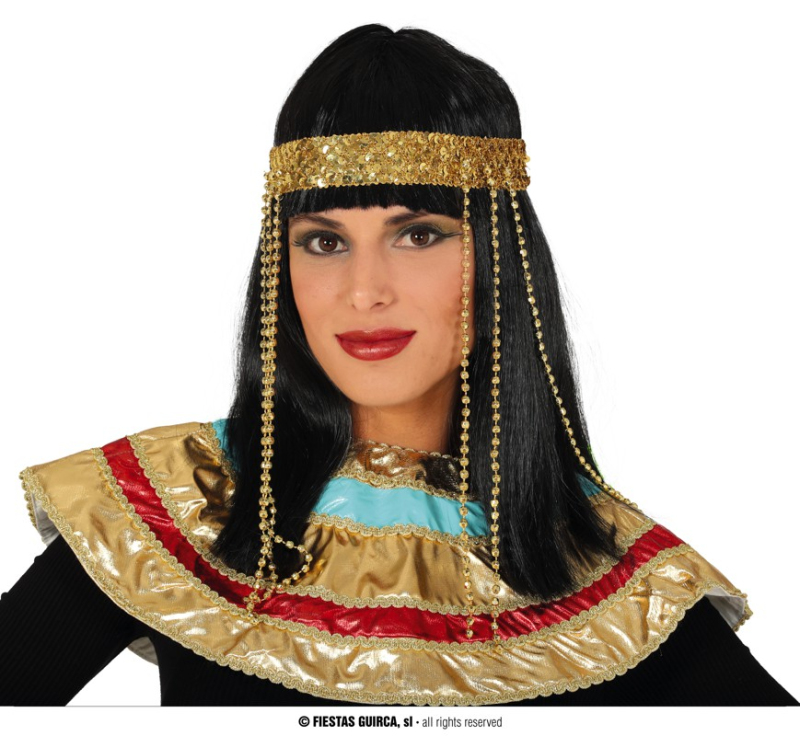 Paruky - Fiestas Guirca Egypťanka - paruka s diademem