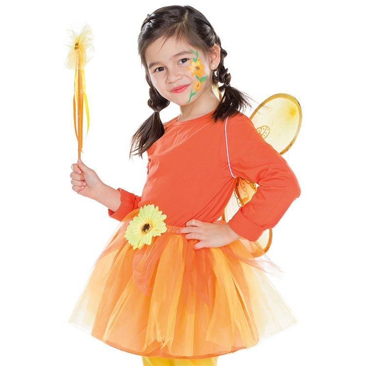 Karnevalové kostýmy - Dívčí kostým slunečnice - set