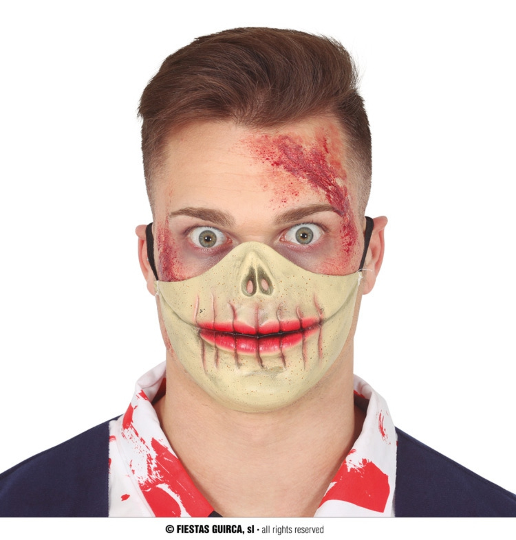 Karnevalové masky, latexové masky - Fiestas Guirca Polomaska zombie