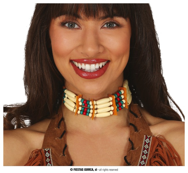 Doplňky dle zaměření - Fiestas Guirca Indiánský náhrdelník perlový