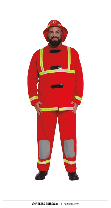 Karnevalové kostýmy - Fiestas Guirca Kostým pro dospělé hasič XL