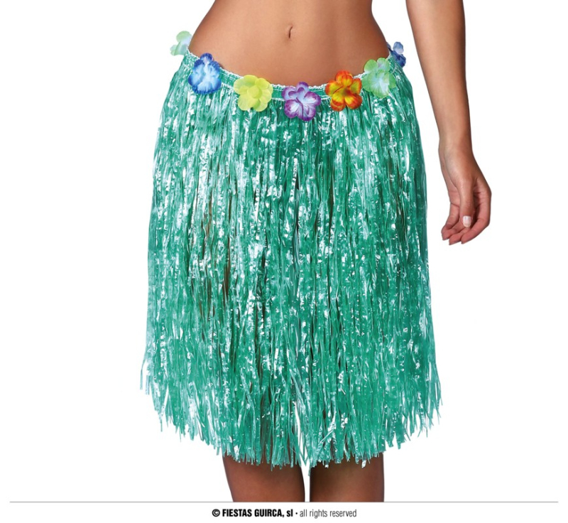 Doplňky dle zaměření - Fiestas Guirca Havajská sukně s květy zelená