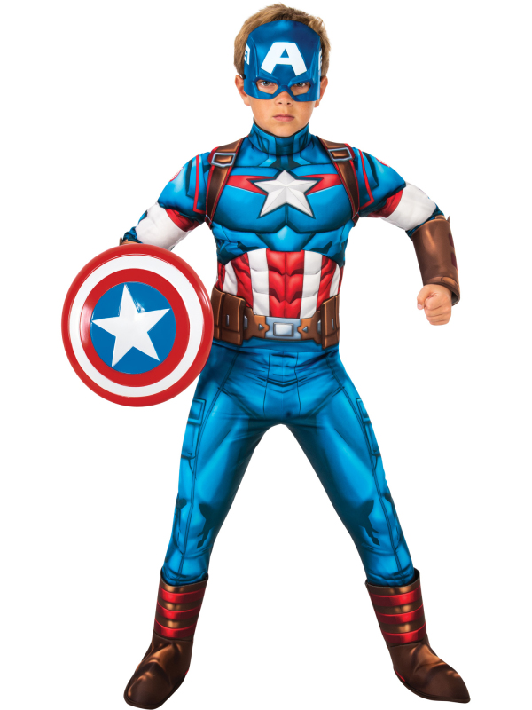 Karnevalové kostýmy - Rubies Captain America Deluxe dětský kostým