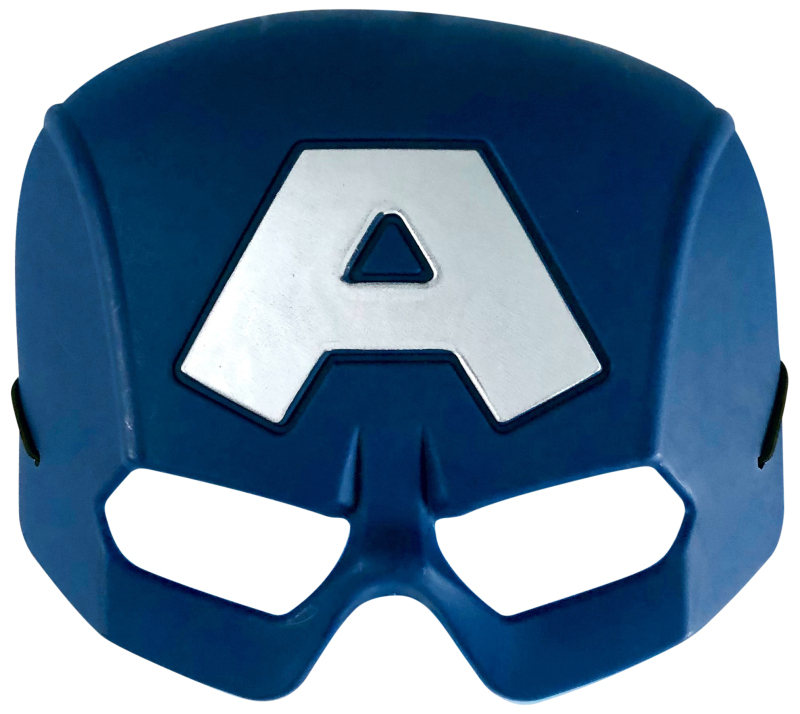 Karnevalové masky, latexové masky - Captain America polomaska