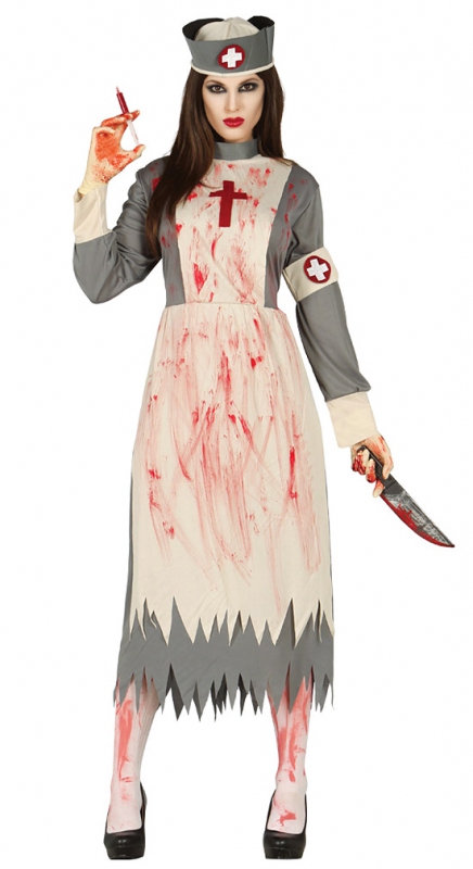 Kostýmy na karneval - Zombie ošetřovatelka - kostým na halloween