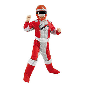 Power Ranger Red Muscle Chest - licenční kostým D