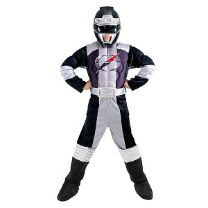 Power Ranger Black Muscle Chest S - licenční kostým D
