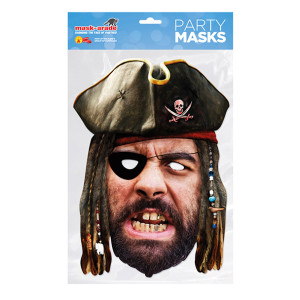 Pirát - kartonová maska pro dospělé