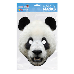 Panda - kartonová maska pro dospělé