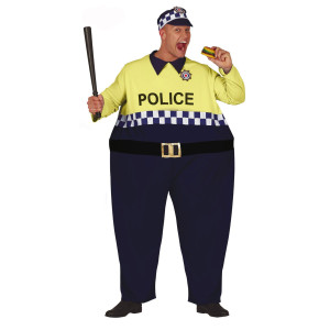 Fiestas Guirca Pánský kostým Tlustý policista