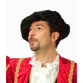 Baret černý sametový velikost 57 D