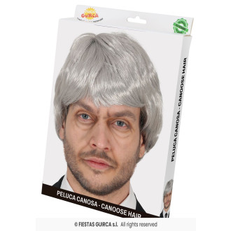 Fiestas Guirca Paruka HOMBRE šedá