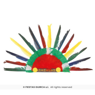 Fiestas Guirca Indiánská péřová čelenka