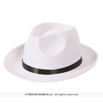 Fiestas Guirca Borsalino - gangsterský klobouk bílý