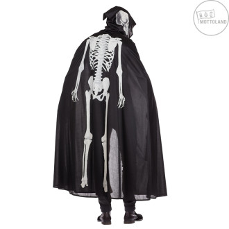 Mottoland Glowing Skeleton Cape - kostým s potiskem