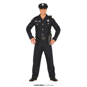 Fiestas Guirca Pánský kostým policisty - POLICE