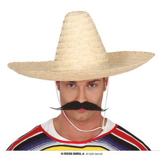 Fiestas Guirca Mexický klobouk 50 cm přírodní