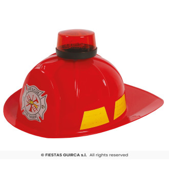 Fiestas Guirca Helma hasičská s majáčkem