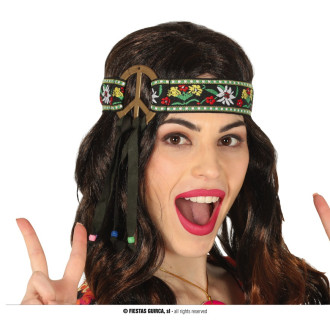 Fiestas Guirca Hippie čelenka se stuhou