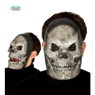 Fiestas Guirca Maska SKULL šedá