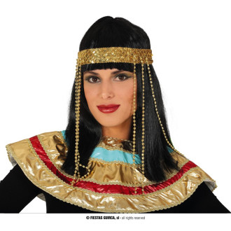 Fiestas Guirca Egypťanka - paruka s diademem