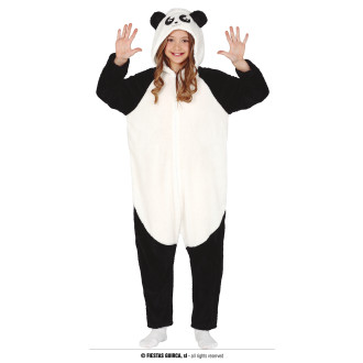 Fiestas Guirca Kostým panda - overal s kapucí dětský