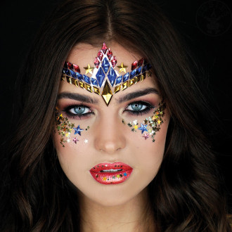 Kamínky na obličej Wonder Woman Face Jewels