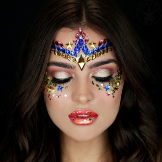 Kamínky na obličej Wonder Woman Face Jewels