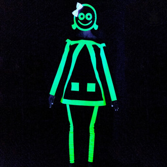 Rubies Deutschland Dámský kostým světélkující na halloween