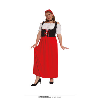 Fiestas Guirca Kostým hostinské pro plnoštíhlé