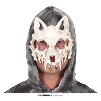 Fiestas Guirca CAT SKULL maska