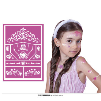 Fiestas Guirca Růžová šablona na dětský makeup
