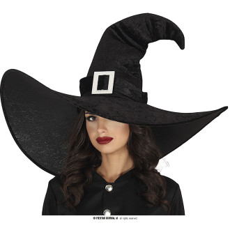 Fiestas Guirca Extra veliký čarodějnický klobouk černý