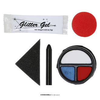 Fiestas Guirca Klaun set líčidel