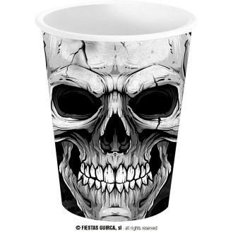 Fiestas Guirca 6 pohárků 240 ml s smrtkou