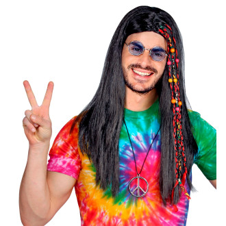 Widmann Hippie paruka s korálkovými copánky