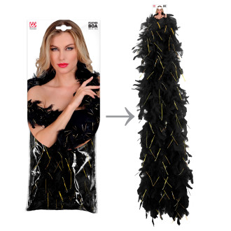 Widmann Černé boa se zlatými lametami