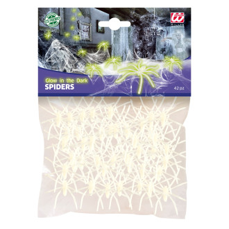 Widmann Sada 42 fluoreskujících pavouků
