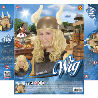 Widmann Gaulois s knírem dětská paruka